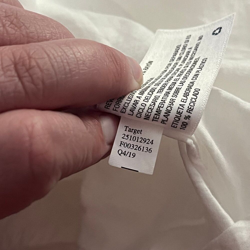 Lisa Marie Fernandez for Target Ric Rac Ruffle Sundress Linen Blend White M - Picture 3 of 6